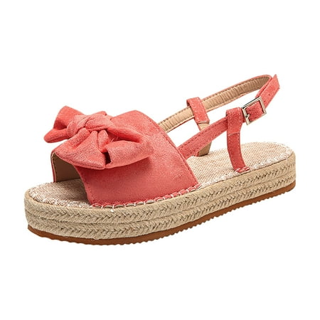 

Shoes for Women Women S Bowknot Open Toe Casual Shoes Solid Comfortable Platform Sandals Shoes