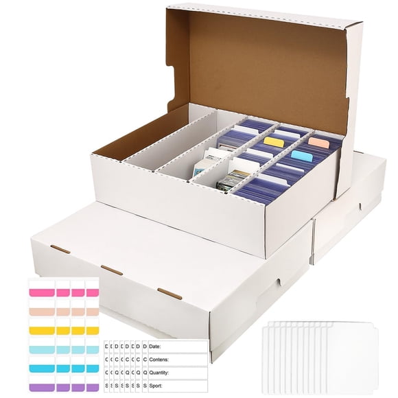 Caja de Almacenamiento para Cartas de Cartón BIU-BOOM 42x35x11cm Paquete de 3