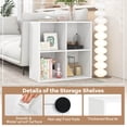 thumbnail image 6 of Costway 4-Cube Open Bookshelf with Anti-tip Kits Home Modern Style Storage Shelf for Study White, 6 of 10