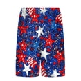 thumbnail image 4 of PNTUTB Summer Men's Fashion Printed Casual Elastic Drawstring Loose Comfortable Lined Beach Shorts with Pockets, 4 of 6