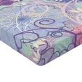 thumbnail image 2 of Ambesonne Floral Fitted Sheet, Dandelions Leaves Swirls, Twin Size, Multicolor, 2 of 3