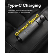 HOTO Handheld Car Vacuum Cleaner Cordless, 4-in-1 Portable Mini Vacuum with 20000Pa Strong Suction, Electric Compressed Air Duster Blower for Car, Desk, Computer, Keyboard, Home, Office Cleaning