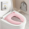 thumbnail image 2 of Binwennn Rag Rug Bath Mat Toilet Rugs U Shaped Washable Small Toilet Mat U Shaped Kids Toilet Seat Non Portable Cushion For Children Animal Shape Potty Pad | Travel Friendly Toilet Attachment, 2 of 5