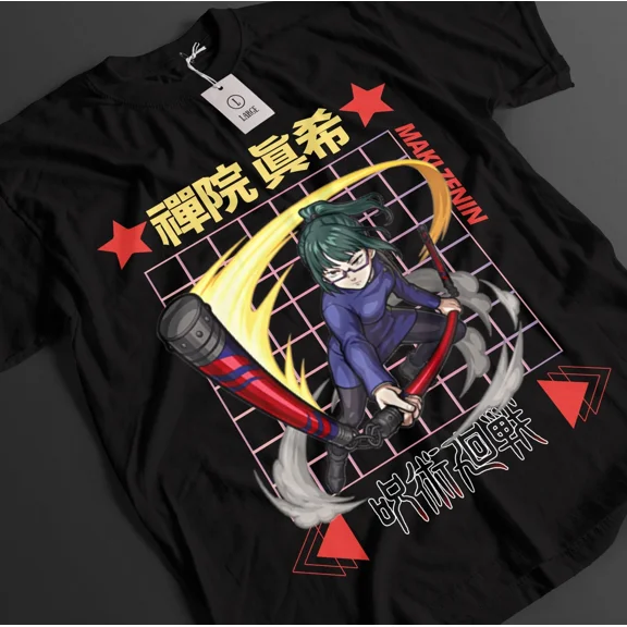 RARE Jujutsu Kaisen Shirt Maki Zenin T-Shirt Sukuna Gojo Tshirt JJK Anime Unisex Tee