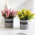 thumbnail image 3 of 1Pc Fake Potted Flower Realistic Plastic Artificial Lavender Flower for Office Desktop Balcony Home Decor, 3 of 6