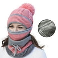 thumbnail image 1 of Guardurnaity Gorro de invierno para ciclismo de 3 uds., bufanda a prueba de viento, cubierta para la cara, gorro cálido para nieve, gorro tejido Sombreros Rosado Guardurnaity AP000492-04, 1 of 6
