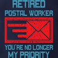 thumbnail image 3 of CafePress - Retired Postal Worker Graphic: Long Sleeve T Shirt - Mens Hooded Shirt, 3 of 3