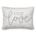 thumbnail image 2 of Creative Products A Little Sleep A Lot of Love 20 x 14 Spun Poly Pillow, 2 of 3