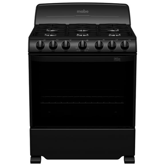 Estufa de Piso 76 cm (30 pulgadas) Negra Mabe - EM7620BAPN2