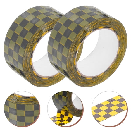 SEWCHICS Tape Shipping Heavy Duty Duct Tape Checkerboard 2 Rolls Bopp