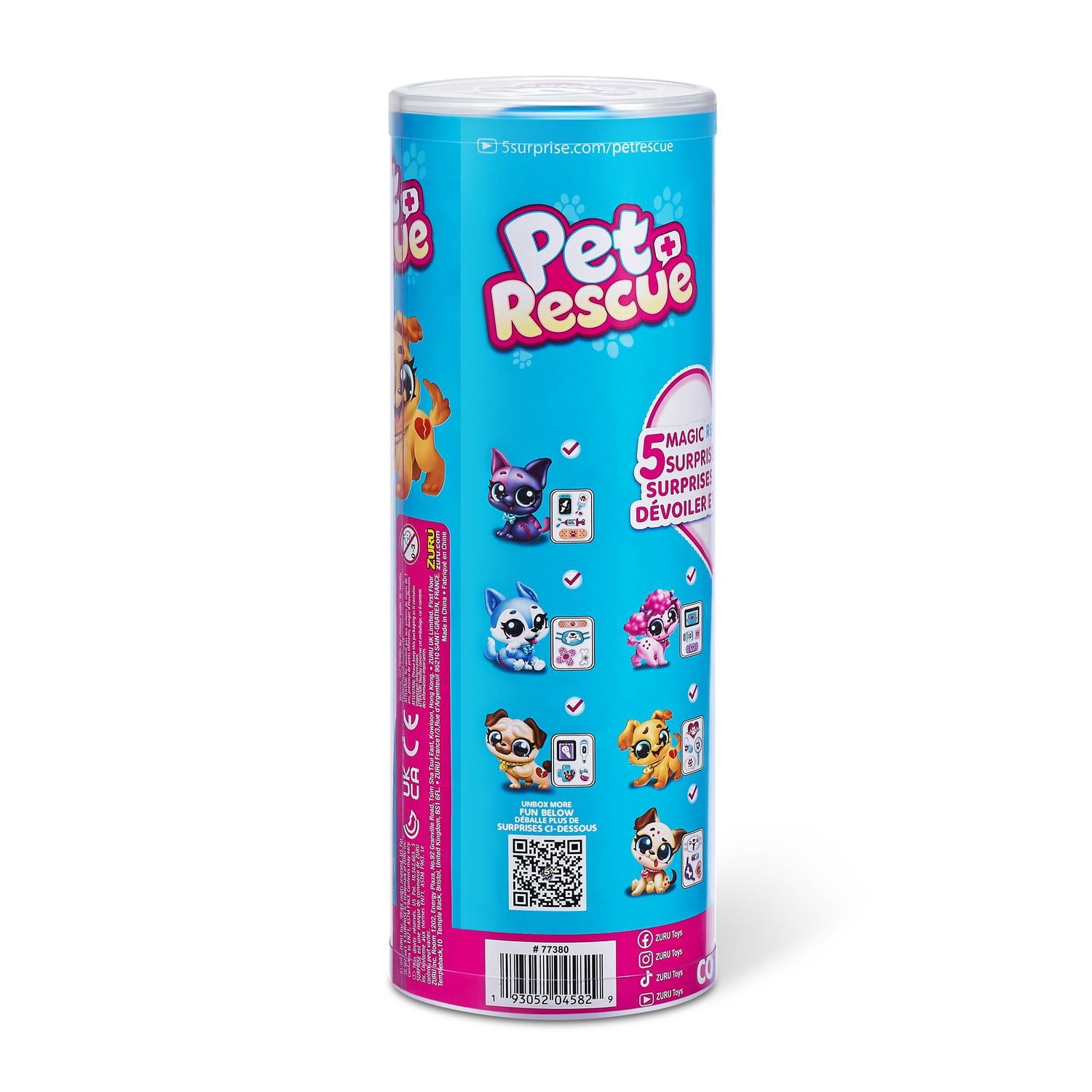 5 Surprise Pet Rescue Series 1 Mystery Collectable Capsule (3 pack)