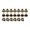 20pcs, variant on 20 Pieces Bronze Small Jingle Bells Vintage Design Iron Material for Christmas Tree and Pet Collars