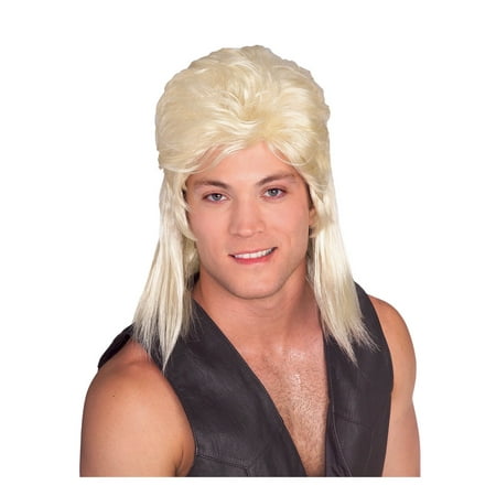 Mullet Wig - Blonde - Adult Costume Accessory