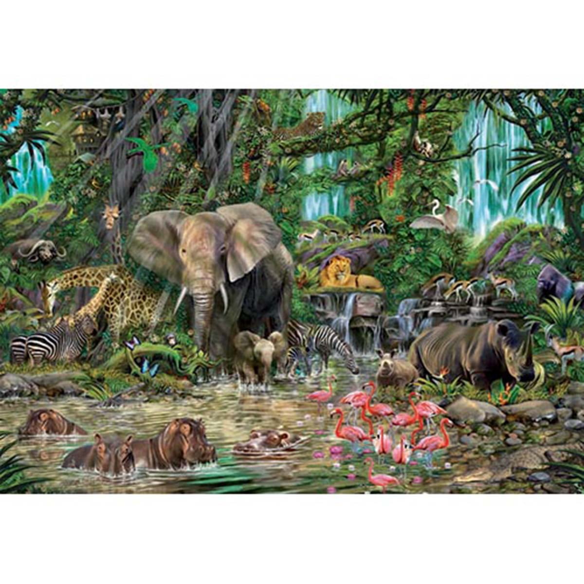 Perfect for Family Fun Fun Indoor Activity 3000 Pieces Animal Jigsaw Puzzles for Adults-Elephant-Shapes and Watchful Picture Challenging Perfect for Family Fun Fun Indoor Activity 3000 Pieces Animal Jigsaw Puzzles for Adults-Elephant-Shapes and Watchful Picture Challenging