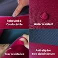 thumbnail image 4 of Extra Thick Non-Skid Dual Surface Yoga Mat with Carrying Strap, 72" x 24" x 2/5", Pink & Gray, 4 of 6