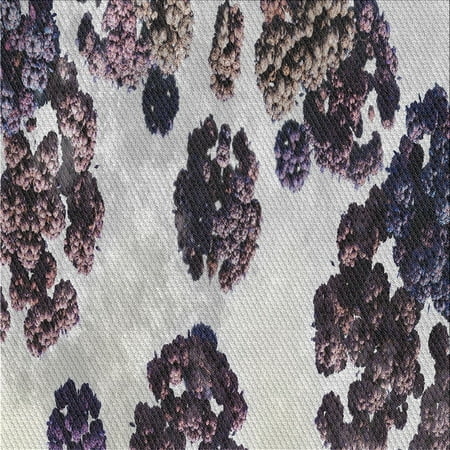 

Ahgly Company Indoor Square Patterned Platinum Silver Gray Area Rugs 5 Square