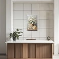 thumbnail image 5 of ZHONGYUTONG Farmhouse Daisy Wall Art Rustic Floral Canvas Prints Vintage Country Flower Pictures for Kitchen Bathroom Wall Decor Framed (12.00" x 18.00"), 5 of 5