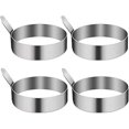 thumbnail image 1 of ZHAOCHENG Paquete de anillos para huevos, anillo para molde para huevos, molde para huevos antiadherente de acero inoxidable de 3,5 pulgadas, anillos para huevos para freír huevos, sartenes para panqu, 1 of 5