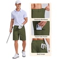 thumbnail image 4 of COOFANDY Men' Cargo Shorts 9" Lightweight 4 Pockets Stretch Quick-Dry Work Shorts for Golf Hiking, 4 of 6