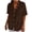 #03 Brown 【Mix & Match Your Daily Essentials】, variant on Women's Summer Short Sleeve V Neck Solid Color Tops Shirts Blouses Crewneck Loose Fit Casual Daily Wear Vacation Beach Outfits Fashion Essential Gift for Women | Aestivo,Black L