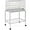 Light Gray, variant on Sptwo Flight Breeding Bird Cage for Parrots Lovebirds Parakeets with Detachable Rolling Stand, White