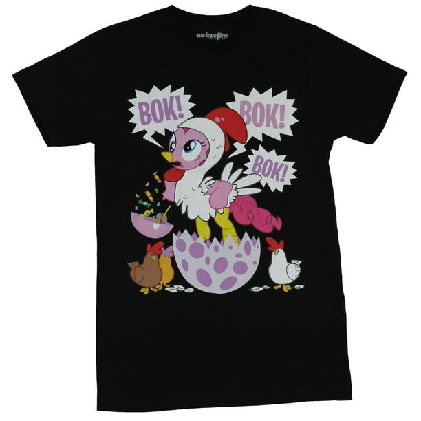My Little Pony Mens T-Shirt - Bok! Bok! Pinkie Pie Cracked Chicken Image  (Small) 