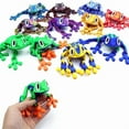 thumbnail image 6 of 3D Printed Magnetic Frog Toy, Realistic Jumping Frog Fridge Magnet with Articulated Joints, Glow Poseable Frog Refrigerator Magnets, Creative Animal Decor for Kitchen & Office(Style G), 6 of 10