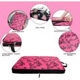 thumbnail image 4 of Compression Packing Cubes for Suitcases, 6 Set Travel Luggage Organizer Bags, Lightweight Waterproof Smell Proof Black Floral Packing Cubes as Travel Accessories for Women, 4 of 6