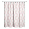 thumbnail image 2 of Creative Products Pink Painted Trellis Pattern 71x74 Shower Curtain, 2 of 2