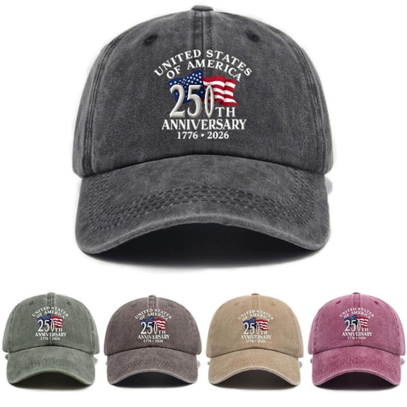 USA 250th Anniversary Hat, America 250th Anniversary Hat, 250th Anniversary USA Hat, United States 250th Anniversary Baseball Cap, Patriotic Adjustable Hat for Men & Women