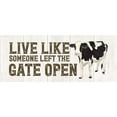 thumbnail image 3 of Reed, Tara 14x8 Black Modern Framed Museum Art Print Titled - Farm Life Panel Live Like Gate, 3 of 5