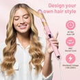 thumbnail image 6 of FOLYX Classic Rotating Curling Iron,Automatic Roating Hair Curler,Negative ion Curler,1.1inches(About 28mm) Curling Iron for Long Hair,Beach Waves Hair Curler,Double Voltage,Pink, 6 of 7
