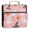 thumbnail image 5 of FORMRS Zipper Binder with Shoulder Strap 2-inch Ring 500 Sheet Capacity File Bag, Cute Pink Halloween, 5 of 5