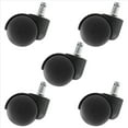 thumbnail image 3 of 50mm Office Chair Roller Castor Wheels - Set of 5 Black, 3 of 10