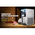 thumbnail image 4 of SHUNHENGYE ZM-168 Commercial Countertop Soft Ice Cream Machine, 18L/H, Low Noise, 2+1 Flavors, One-Key Cleaning, 4 of 14