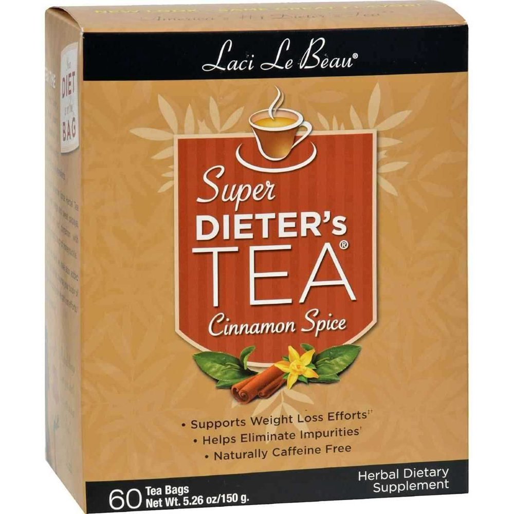 Laci Le Beau Super Dieters Tea Cinnamon Spice 60 Tea Bags