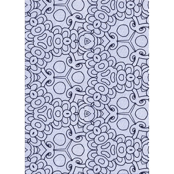 Ahgly Company Machine Washable Indoor Rectangle Transitional Lavender Blue Area Rugs, 8' x 12'