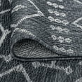 thumbnail image 4 of Tayse Veranda Area Rug VND2007 Contemporary Navy Rows Diamonds 3' 11'' x 5'3'' Rectangle, 4 of 7