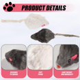 thumbnail image 5 of 12Pcs False Mouse Cat Pet Toys Cat Long-Haired Tail Mice Sound Rattling Soft Real Rabbit Fur Sound S, 5 of 5