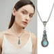 thumbnail image 2 of Western Collar Declaración Boho Azul Gota para las mujeres Collar Dangle - Turquesa Turquesa Vintage Girls Turquesa Bohemia Collar Dangling Teardrop Collares y Colgantes, 2 of 8