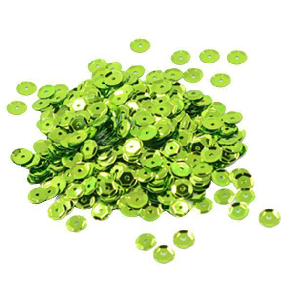 2-4 piezas 400 piezas redondas ahuecadas lentejuelas sueltas adorno de costura 7mm verde 2 piezas Gloria Lentejuelas