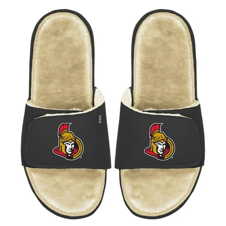 

Men s ISlide Black/Tan Ottawa Senators Faux Fur Slide Sandals