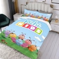 thumbnail image 3 of Bichikids Conjunto de sábanas temático, trío de piezas, cómodo y amigable con la piel, diseño único, regalo de decoración para el hogar para familiares, amigos y fans, 90 cm * 190 cm, 3 of 6