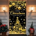 thumbnail image 2 of Dmlowu Christmas Door Cover - Xmas Tree Christmas Door Decorations, Merry Christmas Front Door Decorations for Holiday Party Christmas Decorations Indoor & Outdoor, 35x71 inch, 2 of 8