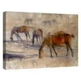 thumbnail image 4 of Masterpiece Art Gallery Kentucky Morning Grazing Horses 3 by Valtcho Tonov Canvas Art Print 30" x 40", 4 of 4