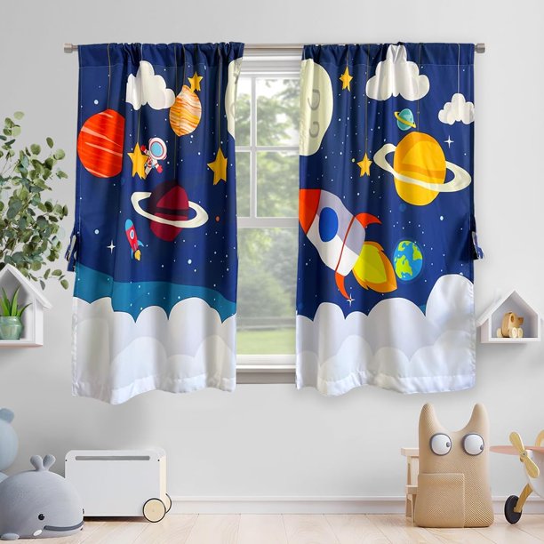 Béla Home Cortinas Infantiles niño niña 1.30 Alto X 2m Ancho ( Espacio)