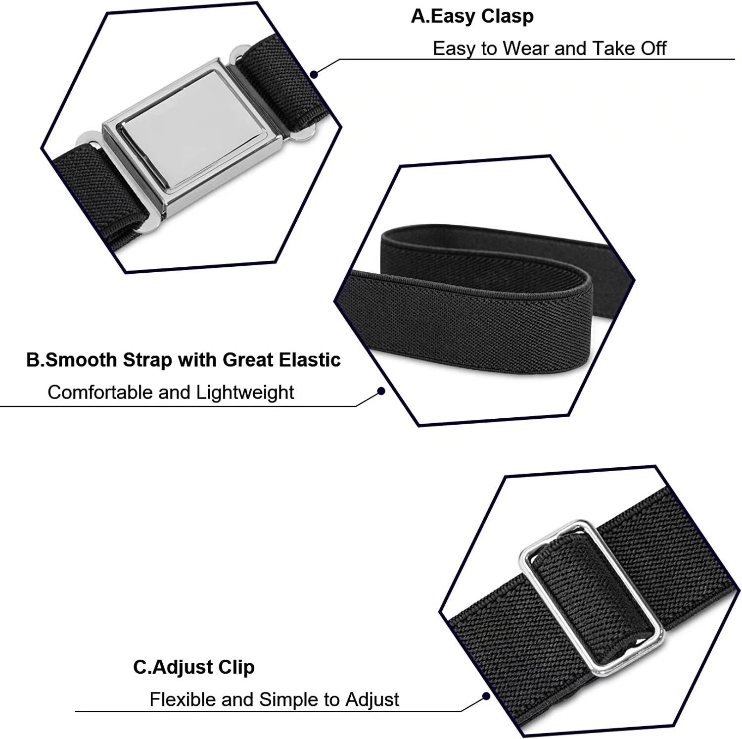 Whippy Kids Adjustable Elastic Belt with Magnetic Buckle photo 6