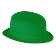 Partypro 33999 Green Velour Derby (Plastic Backed)