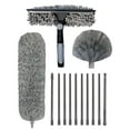 thumbnail image 1 of Kit de Nettoyage en Microfibre Extensible avec Perche Télescopique pour Ventilateurs de Plafond, Stores, Meubles et Lavage de Voiture, 1 of 4