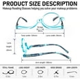 thumbnail image 3 of 2 Pairs Makeup Reading Glasses for Women Magnifying Flip Down Cosmetic Readers, 3 of 7
